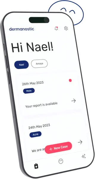 Dermanostic App - Start Screen Dermanostic App - Start Screen